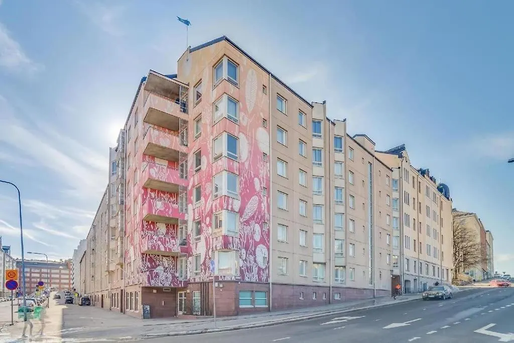 Modern One-Bedroom With Glazed Sun Balcony, 350M Metro Helsinki Apartment